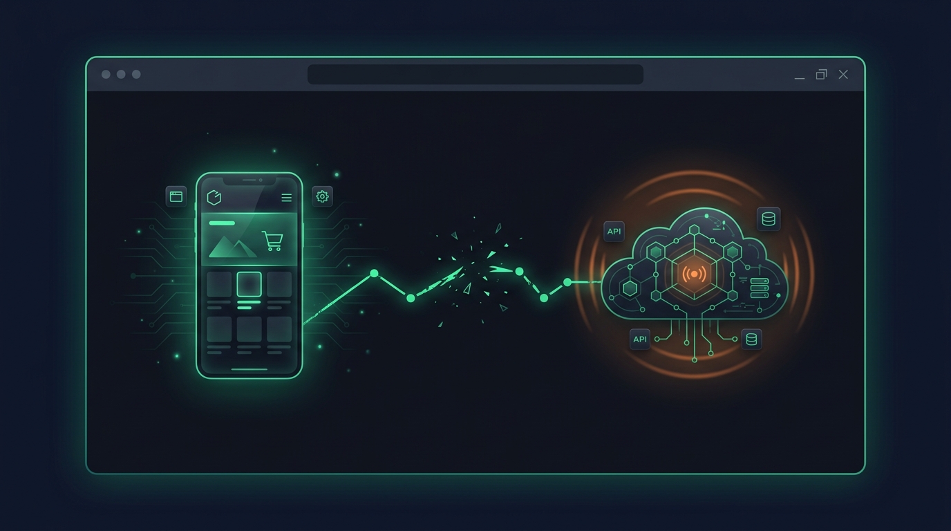 Headless commerce decoupled checkout failure illustration